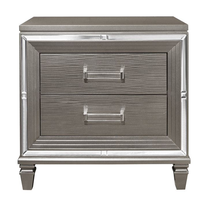 Tamsin Nightstand in Gray/Gold/Silver/Champagne/Transparent - 1616-4