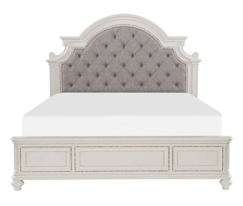 Baylesford Eastern King Bed in White - 1624KW-1EK