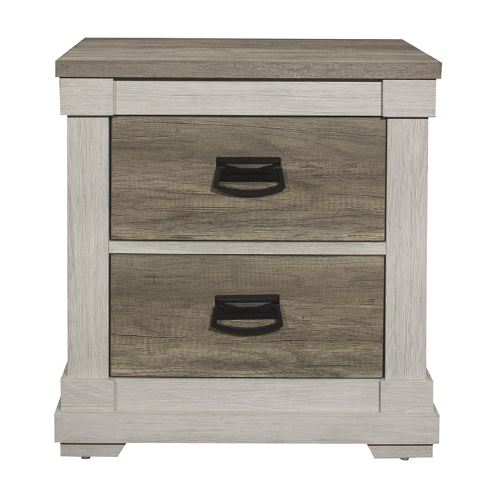 Arcadia Nightstand in Gray/White - 1677-4