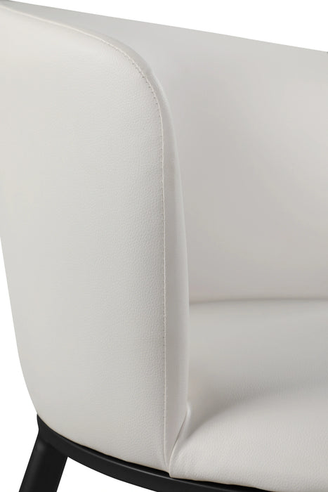 Skylar White Faux Leather Dining Chair