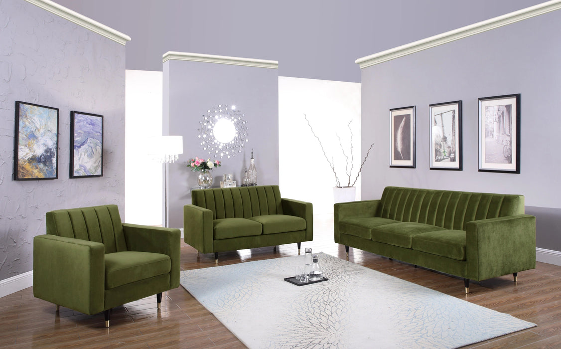Lola Olive Velvet Chair