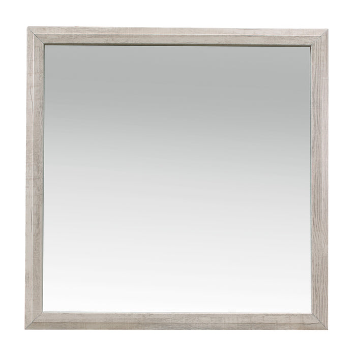Nashville Mirror in White/Brown - 1903-6