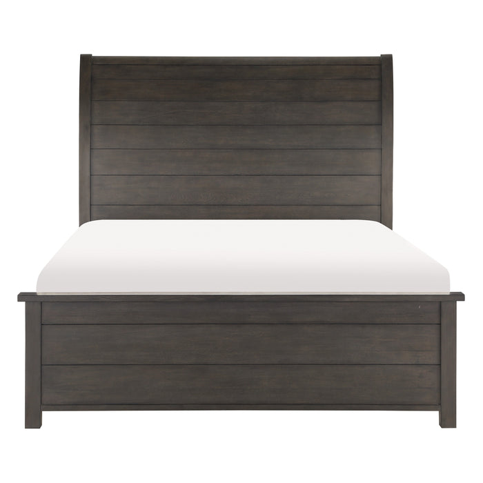 Hebron Queen Sleigh Bed in Cherry - 1923-1