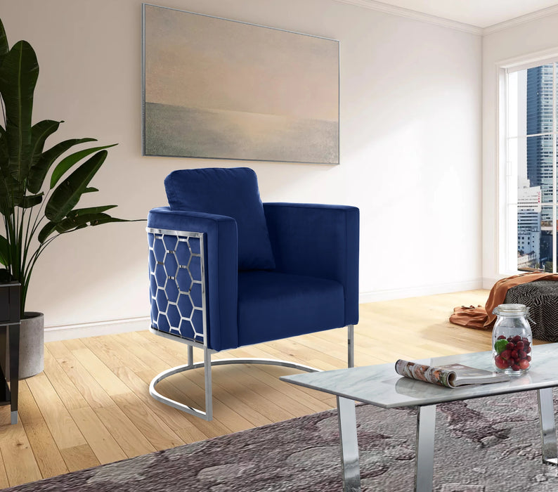Casa Navy Velvet Chair