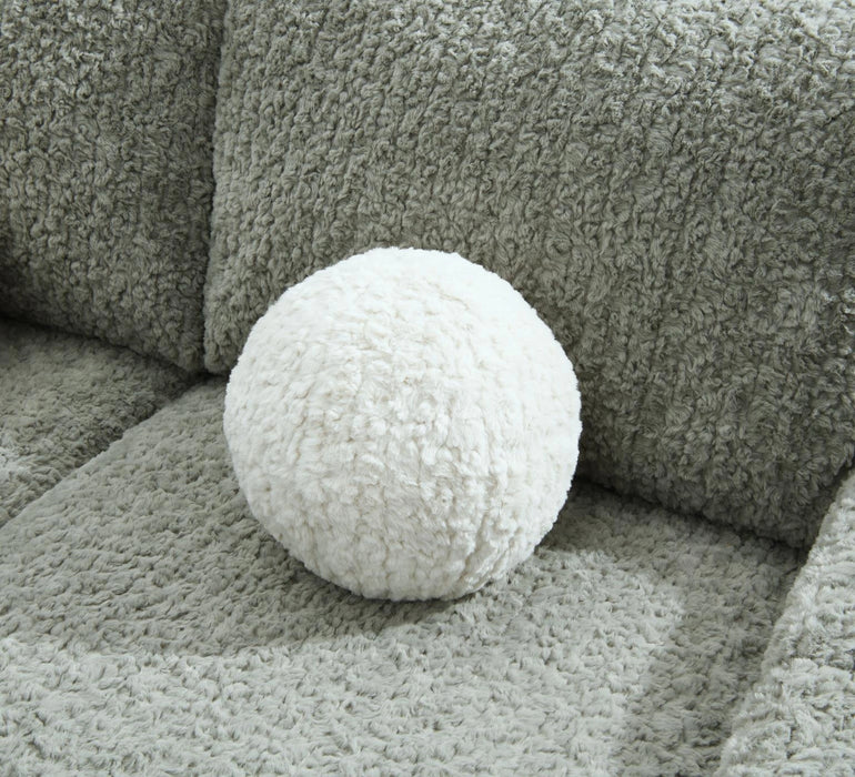 Gray Corduroy Loveseat