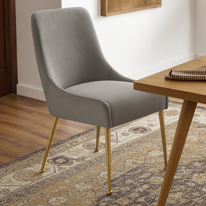 Owen Grey Velvet Dining Chair