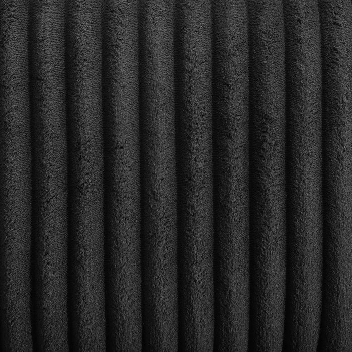 Black Corduroy Motion Loveseat