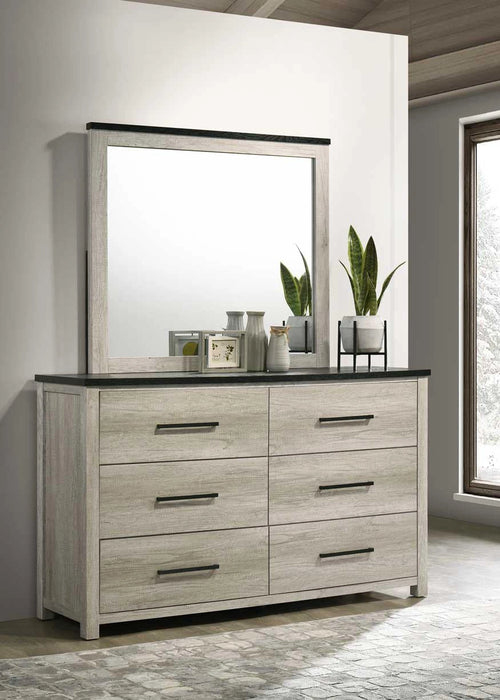 B263 Antique White Mirror