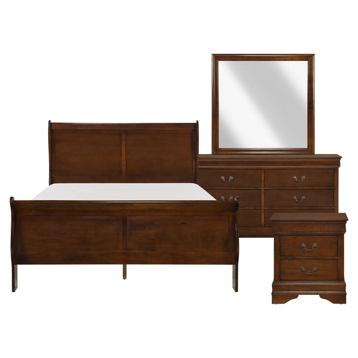 Mayville 4pc set (QB+NS+DR+MR) in Cherry - 2147-1*4