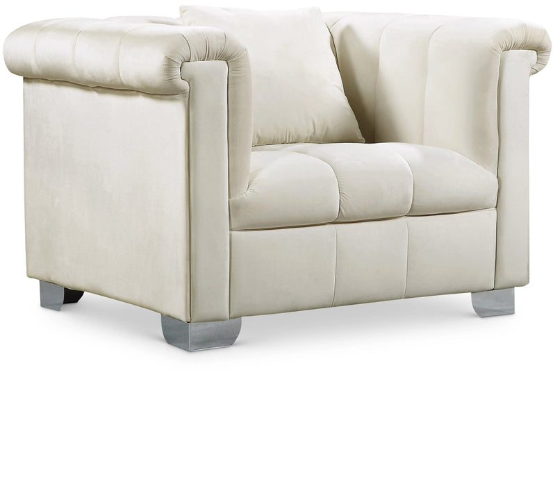Kayla Cream Velvet Chair