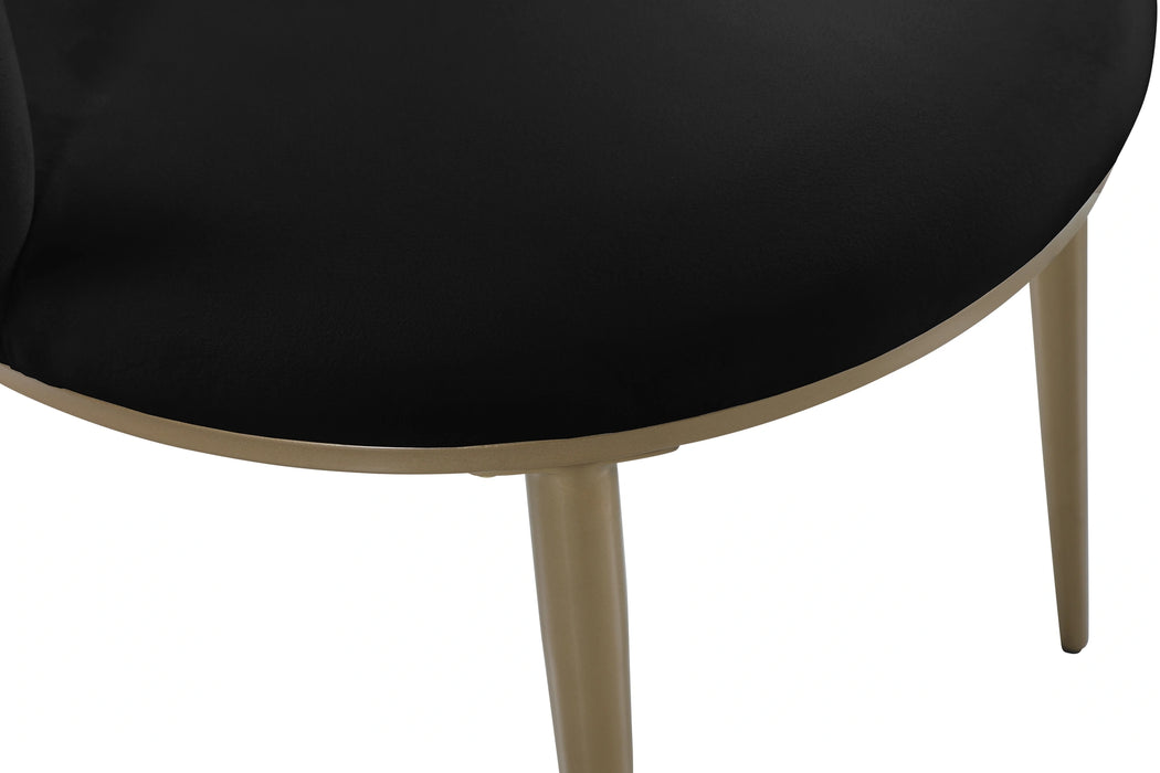 Skylar Black Velvet Dining Chair