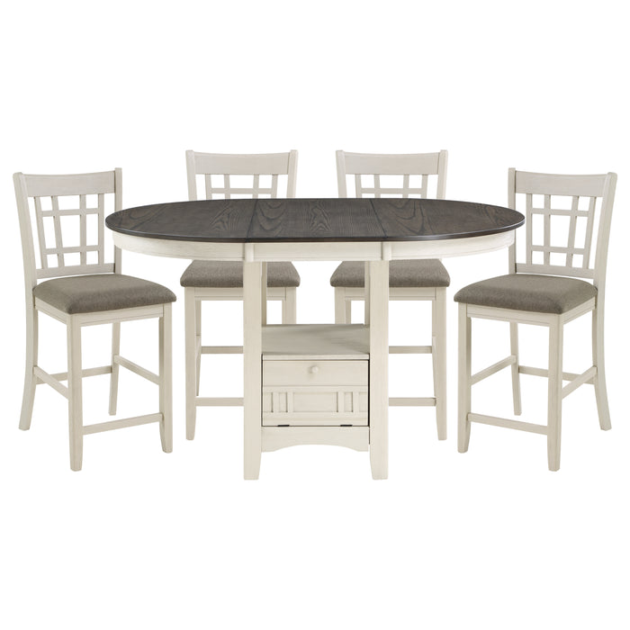 Junipero 5pc Set (TB+4S) in Brown/White - 2423W-36*5
