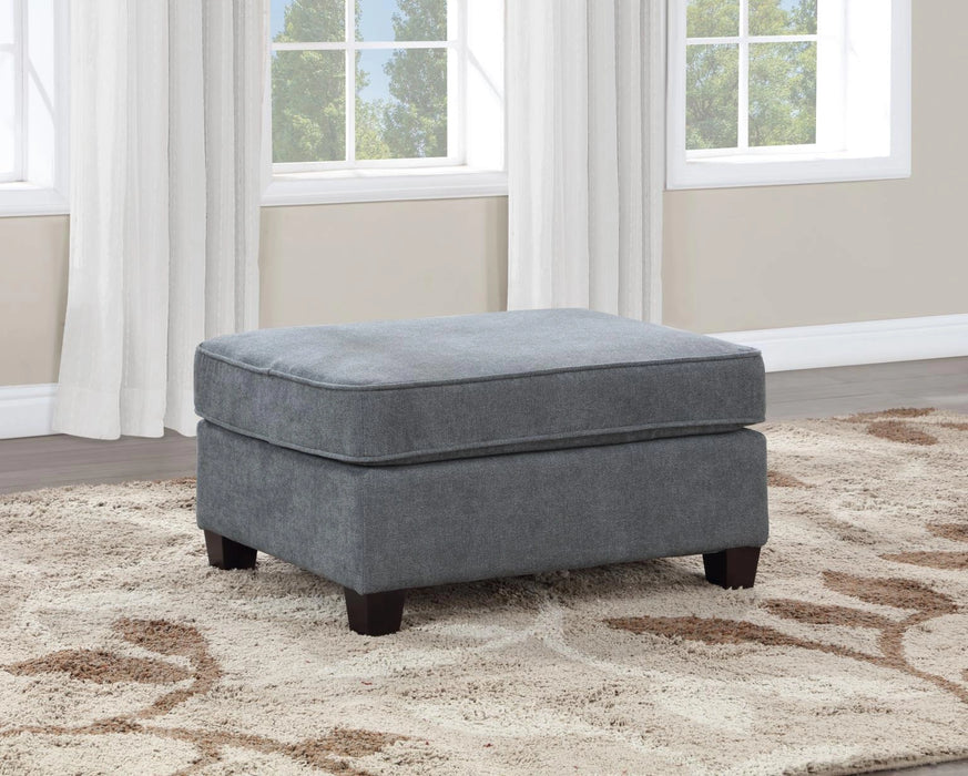 U279 Gray Ottoman