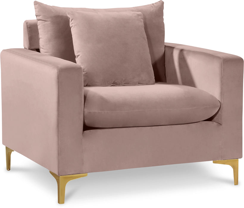 Naomi Pink Velvet Chair