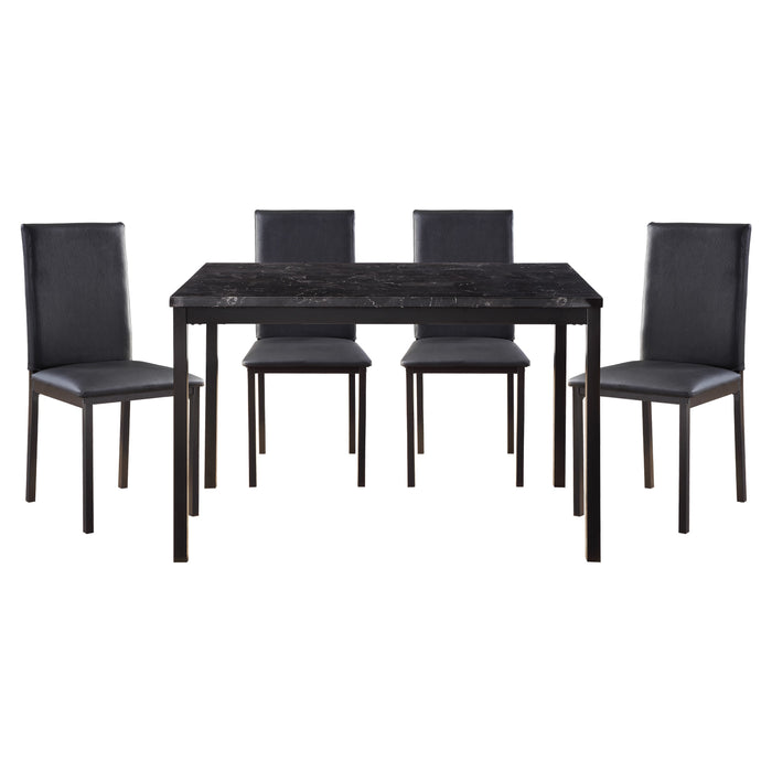 Tempe 5pc Set (TB+4S) in Black - 2601BK-48*5S1