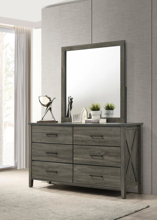 B522 Rustic Gray Dresser