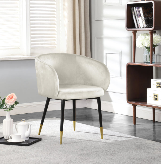 Louise Cream Velvet Dining Chair