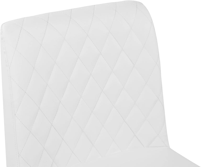 Bryce White Faux Leather Dining Chair