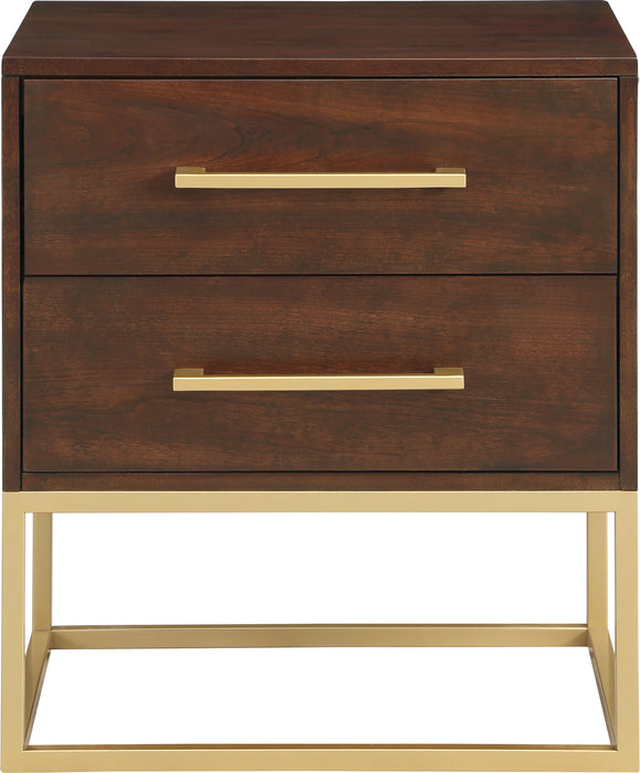 Maxine Cherry / Gold Night Stand