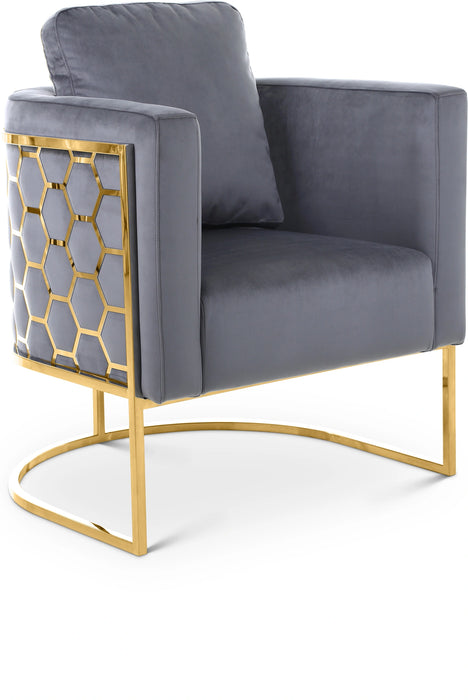 Casa Grey Velvet Chair