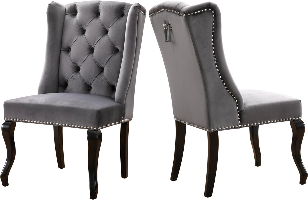 Suri Grey Velvet Dining Chair