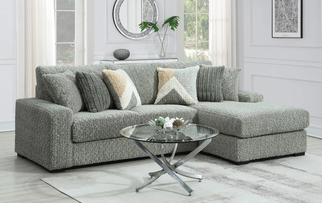 Gray Corduroy Loveseat