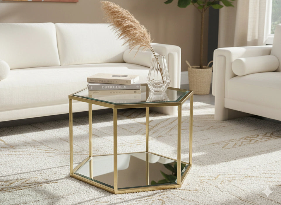 Sei Brushed Gold Coffee Table