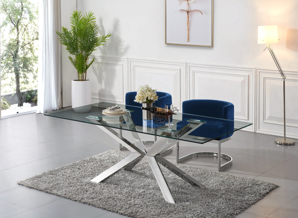 Juno Chrome Dining Table