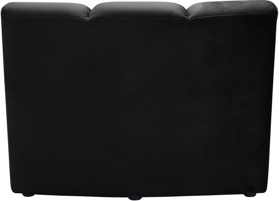 Infinity Black Velvet Modular Chair