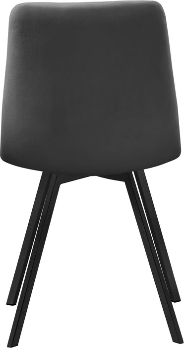 Annie Grey Velvet Dining Chair