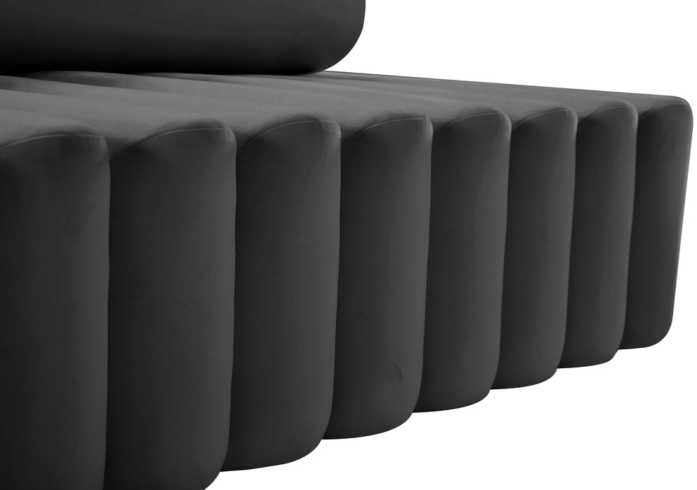 Melody Grey Velvet Sofa