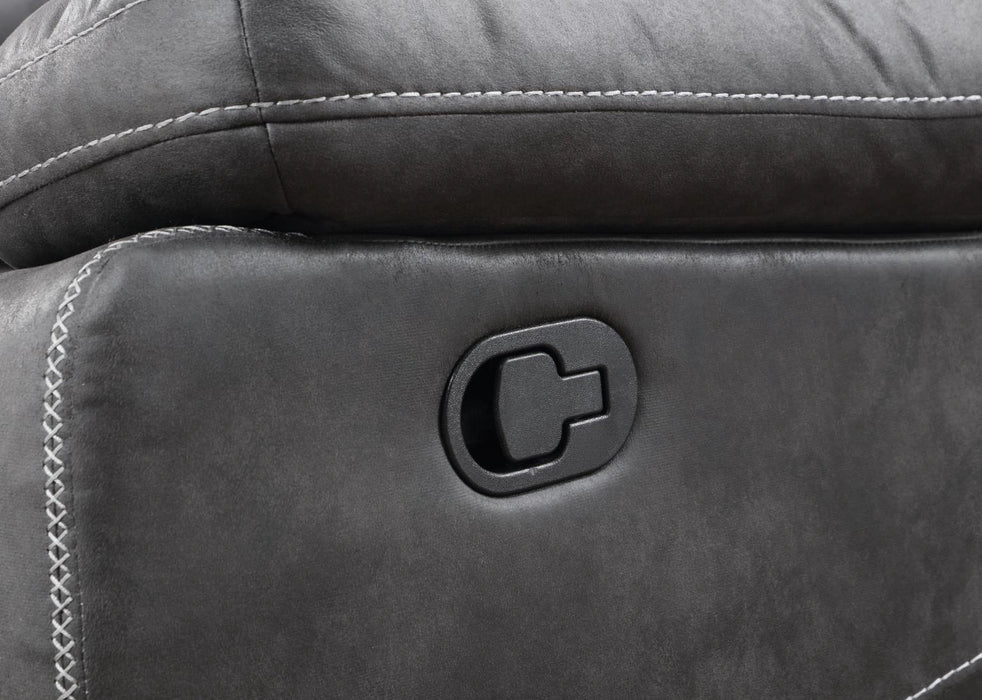 U170 Gray Motion Sofa With Dropdown Table