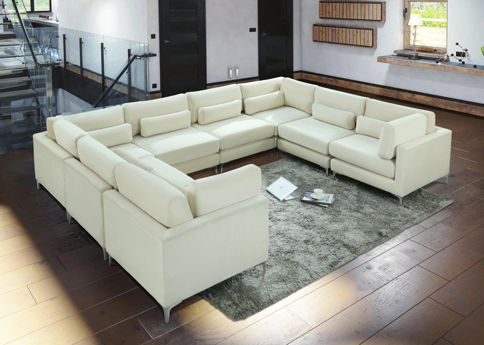Julia Cream Velvet Modular Sectional (8 Boxes)