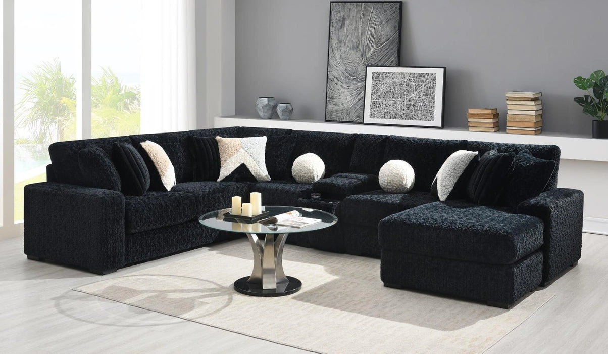 Black Corduroy Loveseat