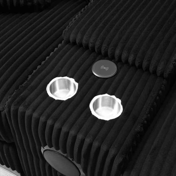 U242 Black Ottoman