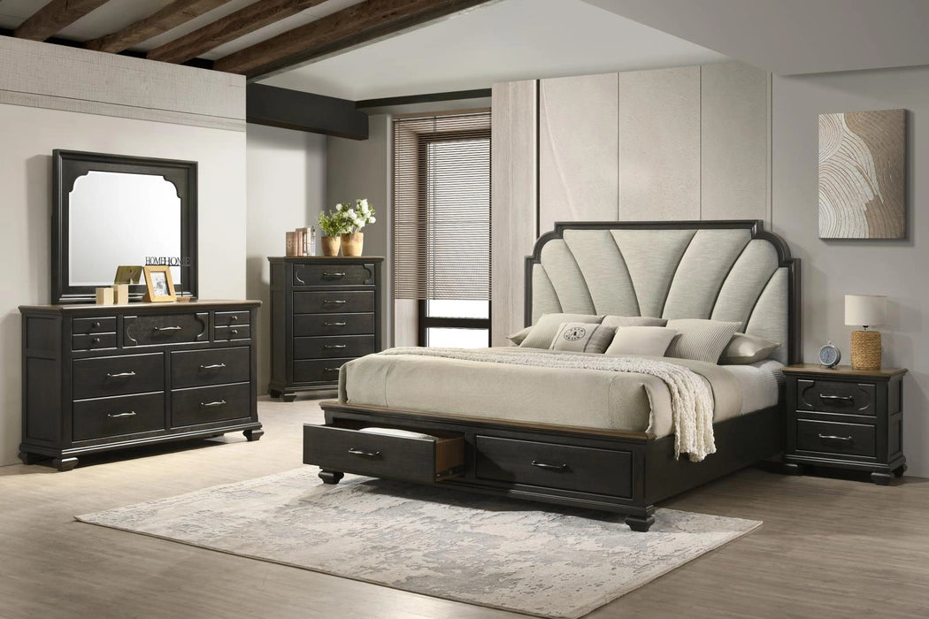 Charcoal Black Night Stand