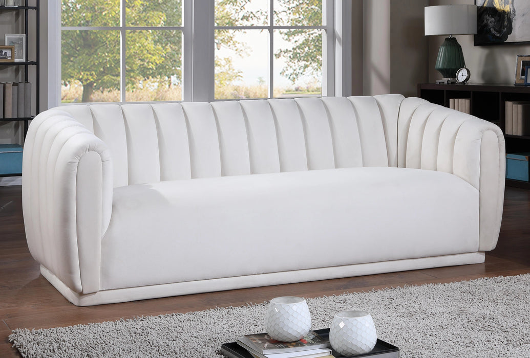 Dixie Cream Velvet Sofa