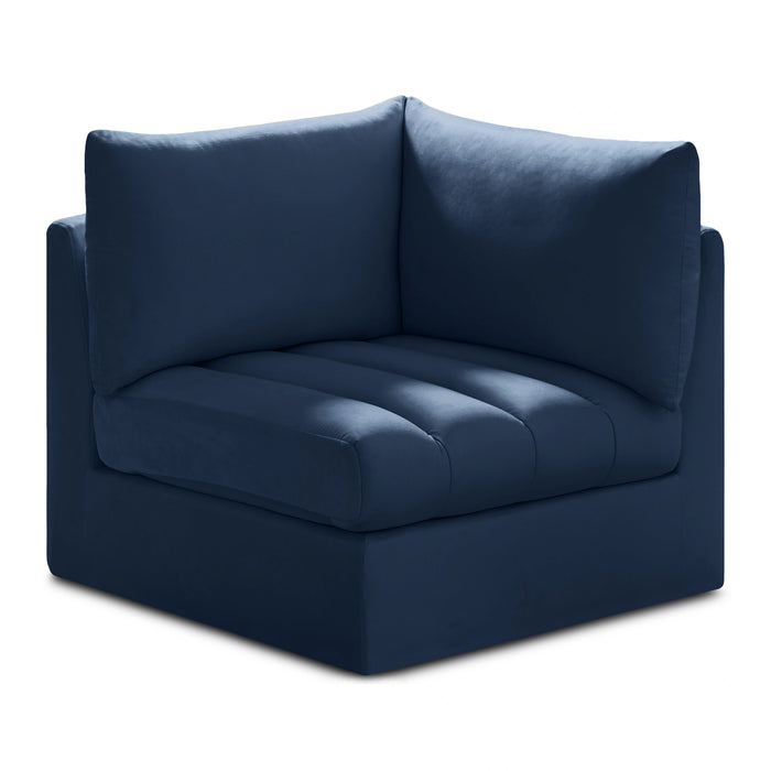 Jacob Navy Velvet Corner