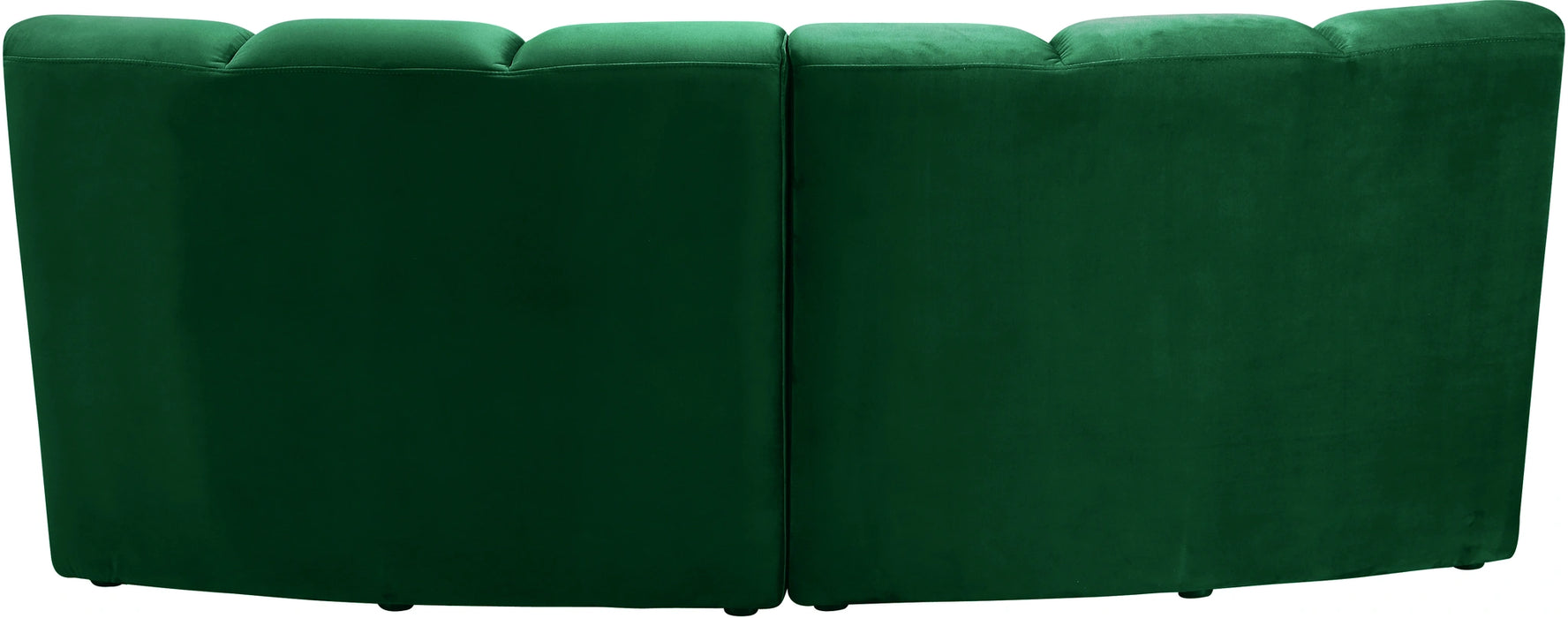 Infinity Green Velvet 2pc. Modular Sectional