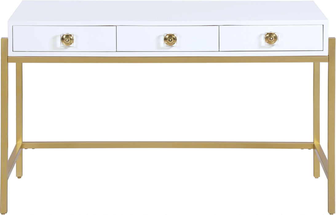 Abigail White / Gold Desk/Console