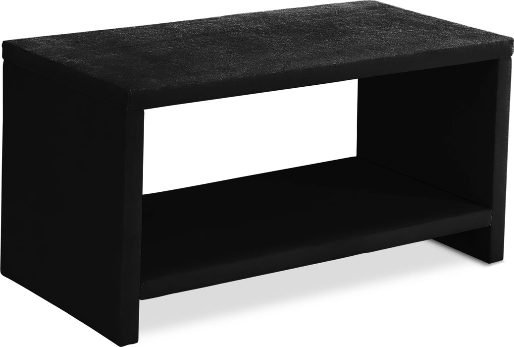 Cleo Black Velvet Night Stand
