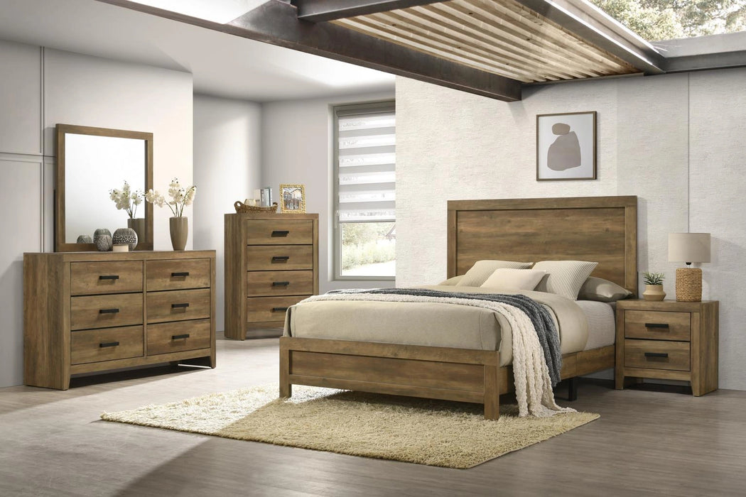 B526 Bed-Dresser-Mirror