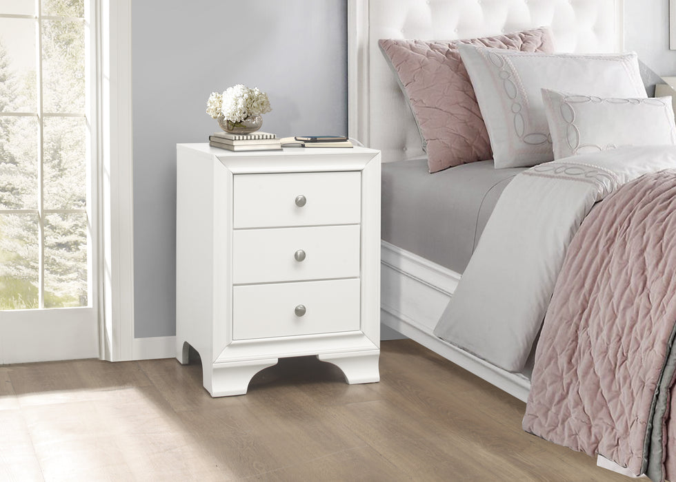 Centralia Nightstand in White - 4598WTU