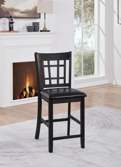 Black Counter Height Chairs (2/Box) Priced As Each