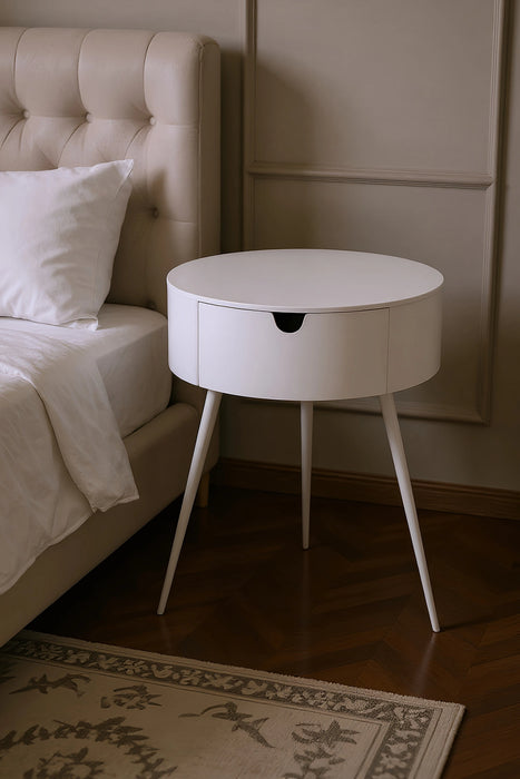 Bali White Night Stand