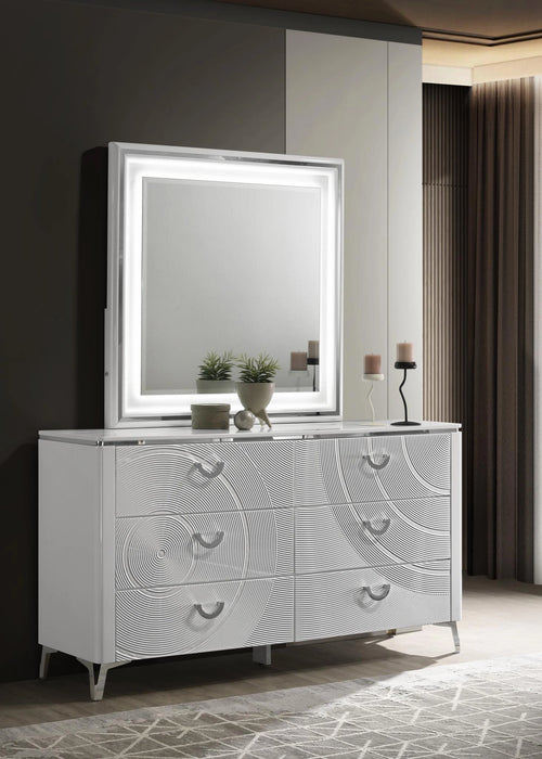 Queen Bed Frame - Dresser - Mirror - Chest - Nightstand
