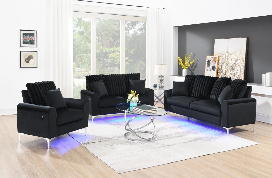 Black Led Chair