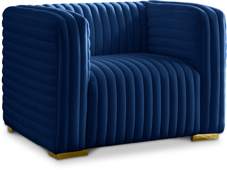 Ravish Navy Velvet Chair