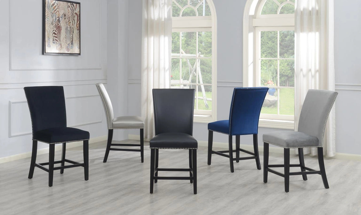Gray Velvet Counter Chair (Price Per Chair/Moq 2)