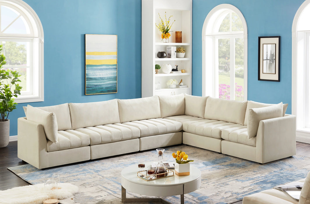 Jacob Cream Velvet Modular Sectional